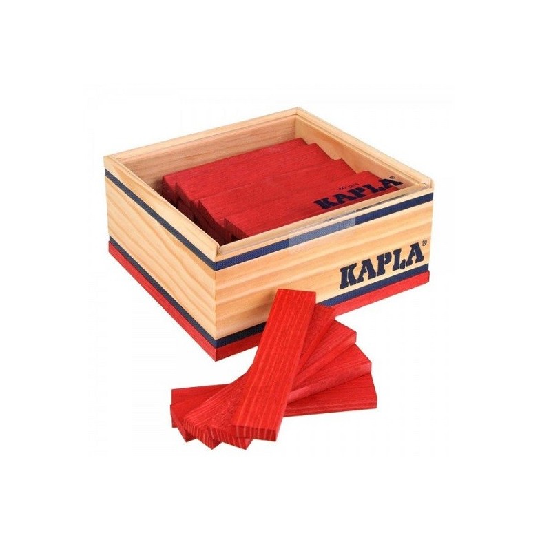 KAPLA Kapla confezione 40 pz colore rosso 