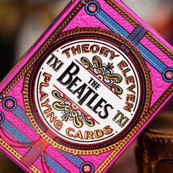 BEATLES PLAYING CARDS PINK